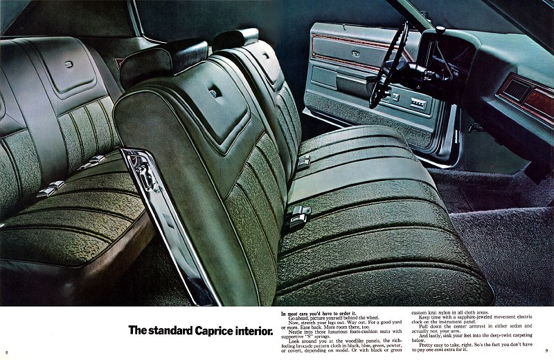 Шевроле Каприз рекламный буклет 1971