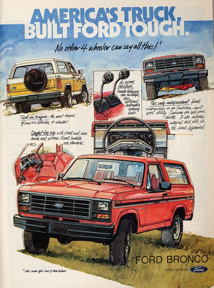 Ford Bronco 1982 - реклама