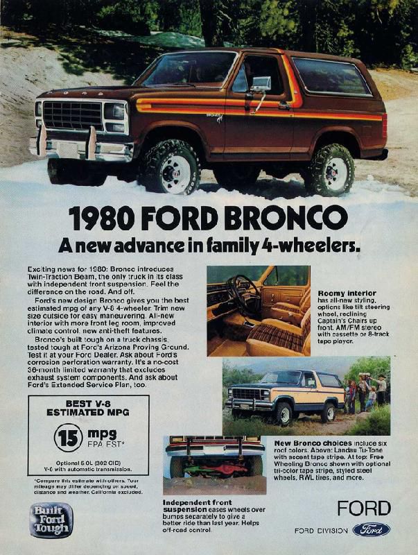 Ford Bronco - 1980 реклама
