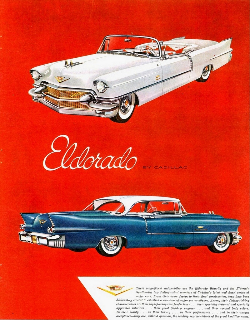 Кадиллак Эльдорадо 1956 года реклама
