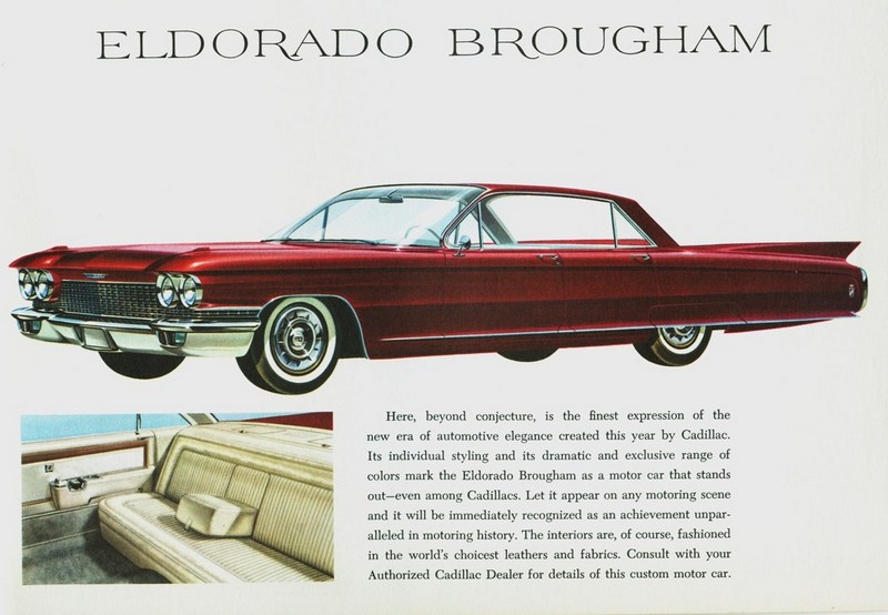 Кадиллак Эльдорадо Брогэм 1960 года реклама