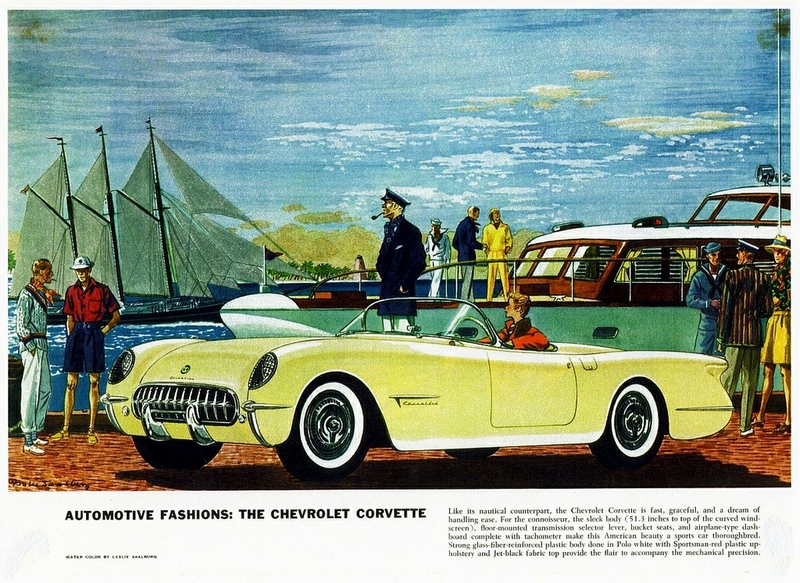 Шевроле Корвет реклама 1953 года